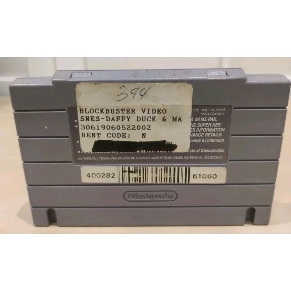 Daffy Duck Marvin Missions (Super Nintendo SNES, 1993) Cartridge Only